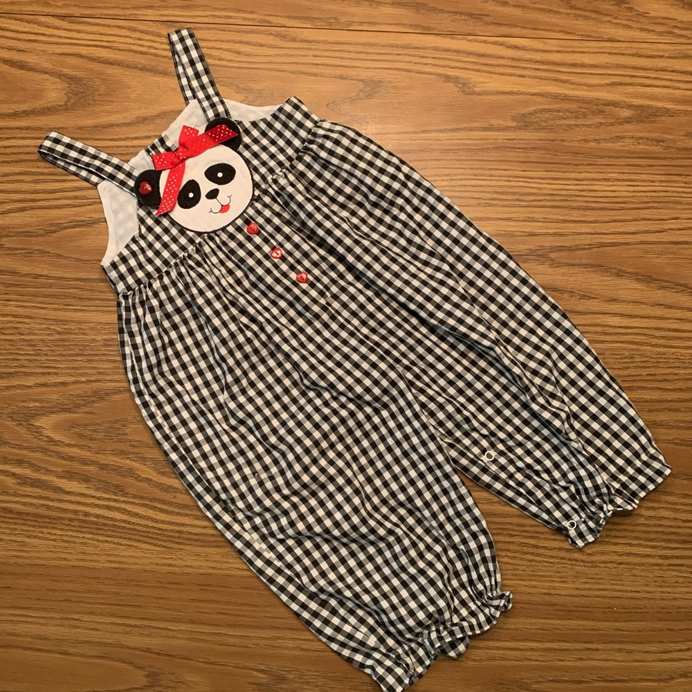 Vintage | Panda Romper, 24M